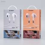 Remax RM-05A Type C Half in Ear Metal Wired Earphones Available