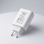 Infinix 70W EU Pin Fast Charging Adapter With Type C Cable