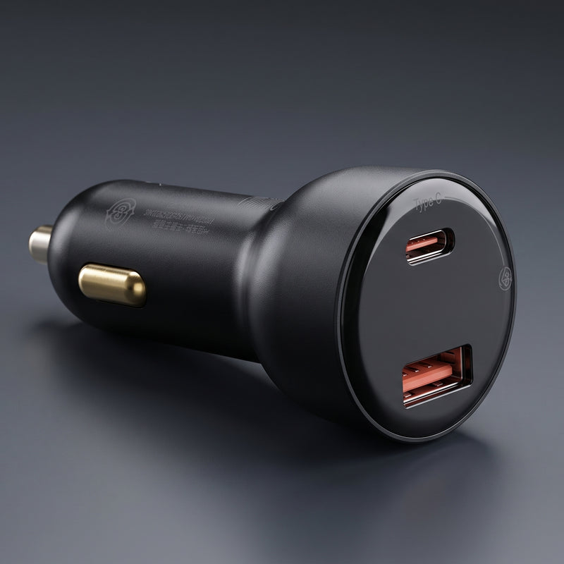 Baseus 38W Dual Type-C Fast Car Charger