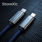 TechnoEDGE Connecta type C To Type C Super LED CAble 1  Year Warranty