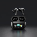 A9 Pro Black Wireless Earbuds with App, Display Screen, ANC & Superior Audio