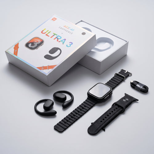 Ultra +3 Smart Watch with ACE-40 Earphones