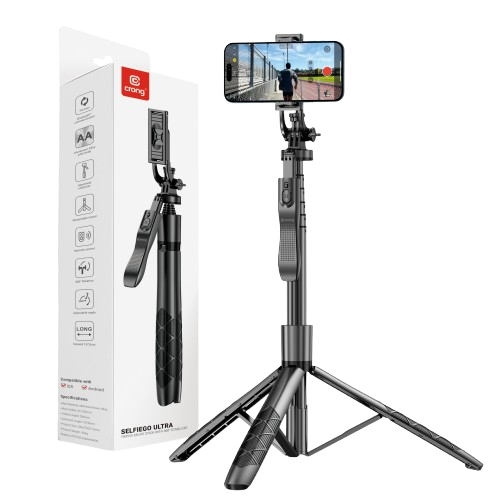 Tripod P205 Wireless Selfie Stick Bluetooth Remote Rechargeable Type C Extendable Carbon Fiber Edition Fo